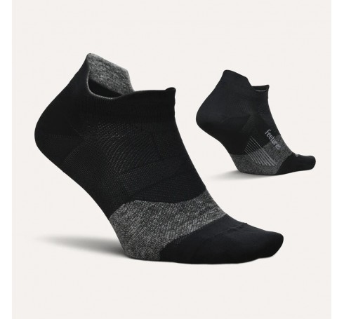 Feetures Elite Ultra Light No Show Tab Uni Socks Black