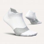 Feetures Elite Ultra Light No Show Tab Uni Socks White