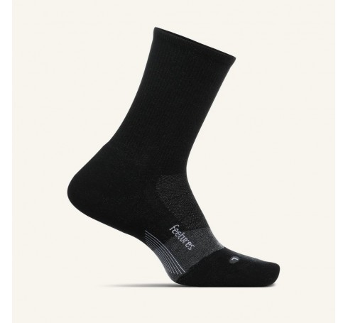 Feetures Merino Ultra Light Mini Crew  Uni Socks Charcoal