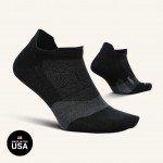 Feetures Merino Ultra Light No Show Uni Sokken Charcoal