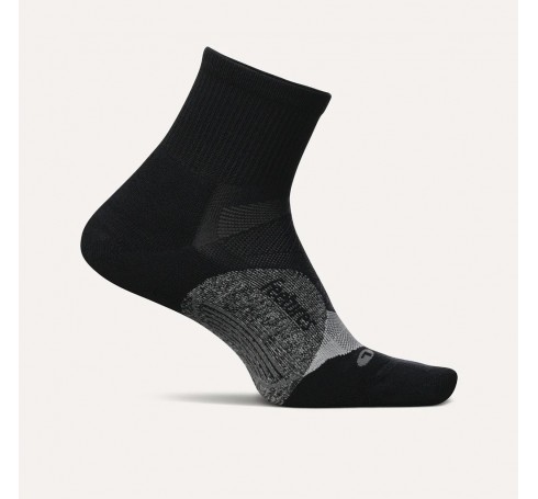 Feetures Elite Light Cushion Quarter Uni Sokken Black