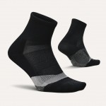 Feetures Elite Light Cushion Quarter Uni Socks Black