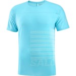 Sense Aero SS Tee GFX M  Shirts & Tops Licht blauw