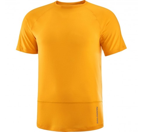 Cross Run SS Tee M Heren Shirts & Tops Oranje