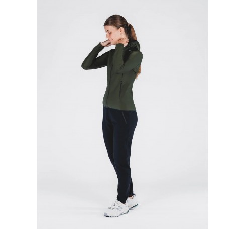Fusion Womens Recharge Hoodie Dames Jassen Forest Green