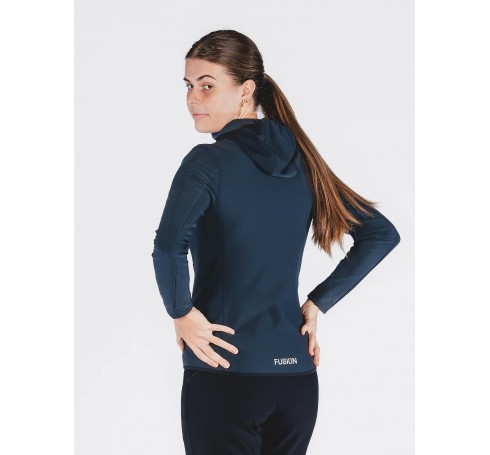 Fusion Womens Recharge Hoodie Women Jackets Blue