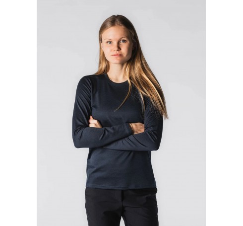 Fusion Womens Technical Merino 150 LS Dames Shirts & Tops Night Blue