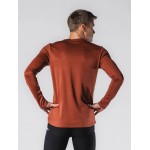 Fusion Mens Technical Merino 150 LS Heren Shirts & Tops Rust