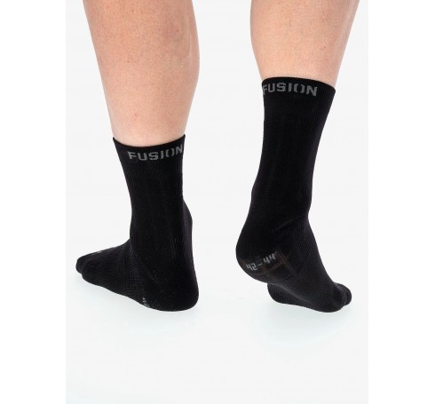 Fusion Run Sock  Sokken Zwart