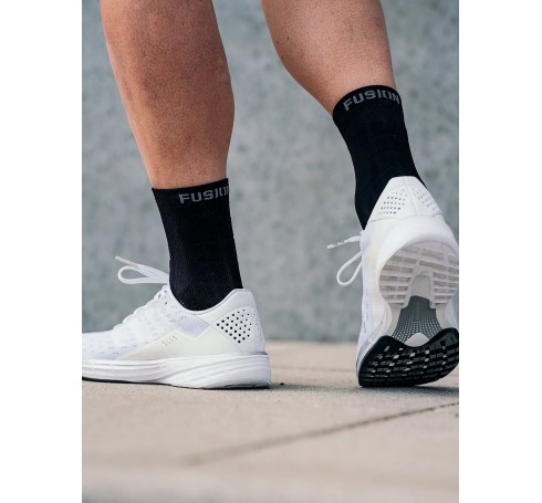 Fusion Run Sock  Socks Zwart