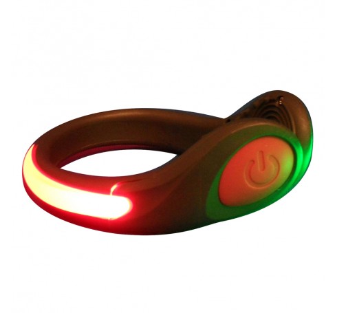 Bee Seen LED Safety Shoe Clip  Trailrunning Rood