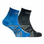 XA Pro 2 Pack  Sokken Zwart-blauw