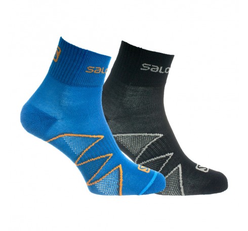 XA Pro 2 Pack  Sokken Zwart-blauw
