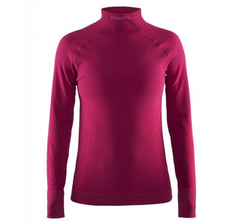 Craft Warm Half Polo LS W Dames Shirts & Tops Roze  