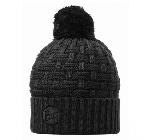 Buff Knitted Hat  Accessories Zwart