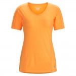 Arc'teryx Motus Crew SS W Dames Shirts & Tops Oranje