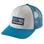Patagonia P6 Logo Trucker Hat  Accessoires Wit-blauw