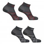 XA Pro 2 Pack  Socks Zwart-rood