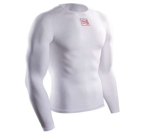 Compressport 3D Thermo LS  Shirts & Tops Wit  