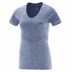 Elevate Seamless SS Tee W Dames Shirts & Tops Donker blauw