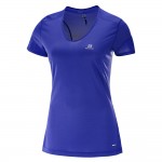 Trail Runner SS Tee W Dames Shirts & Tops Donker blauw