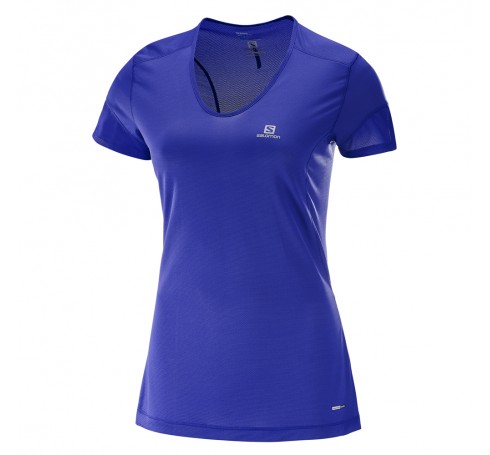 Trail Runner SS Tee W Dames Shirts & Tops Donker blauw