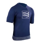 Compressport Training T shirt  Heren Shirts & Tops Blauw