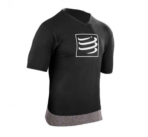 Compressport Training T shirt Heren Shirts & Tops Zwart