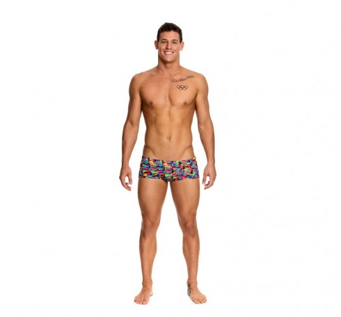 Funky Trunks Stacked Up Classic Trunks  Leisure Multicolor
