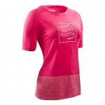 Compressport Training T shirt W Dames Shirts & Tops Roze  